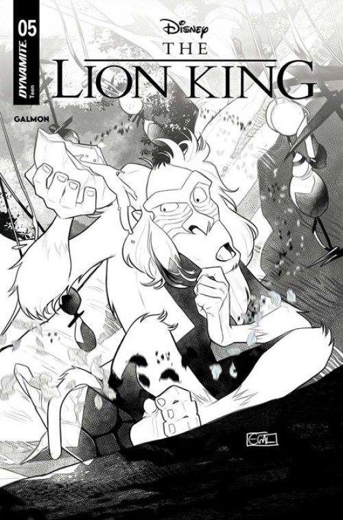 Lion King #5 (2025) cover i galmon line art variant