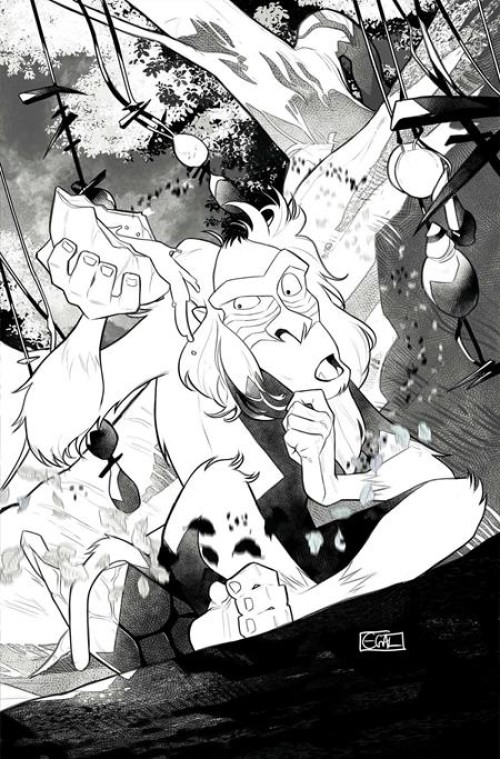 Lion King #5 (2025) cover j galmon line art virgin variant