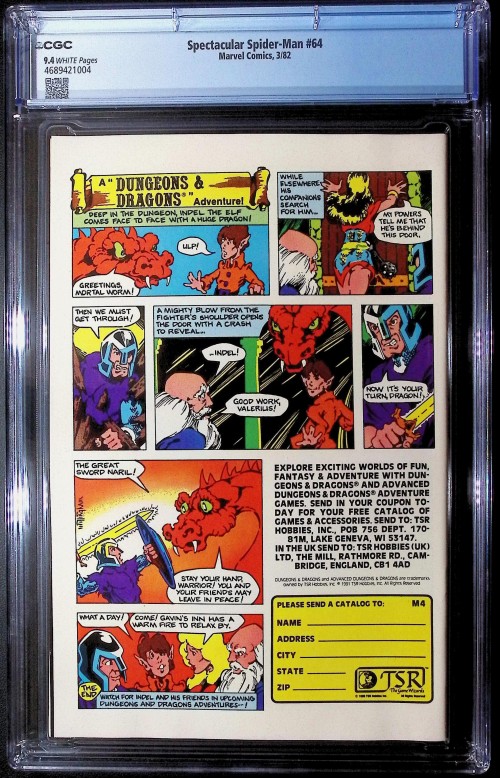 Peter Parker Spectacular Spider-Man #64 (1976) CGC 9.4