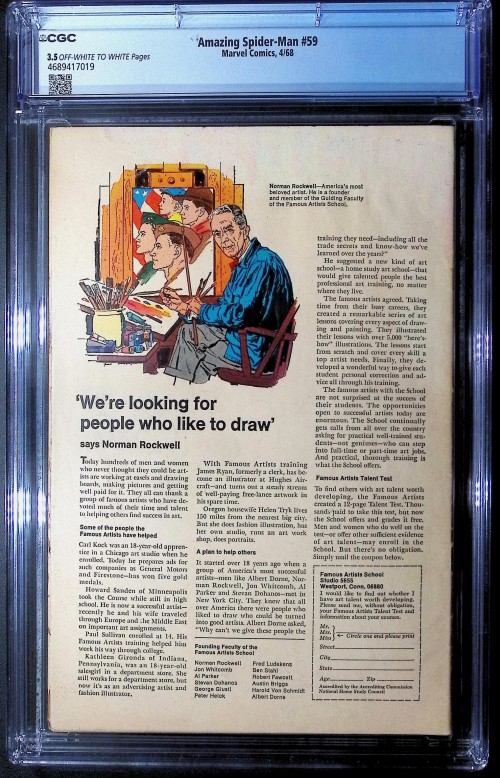 Amazing Spider-Man #59 (1963) CGC 3.5