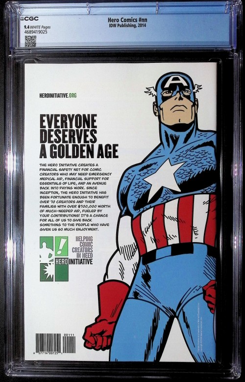 Hero Comics 2014 campbell cover CGC 9.4