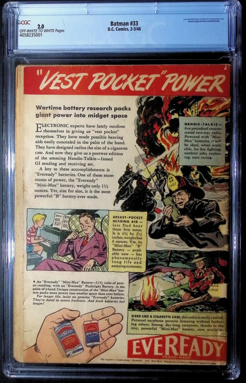 Batman #33 (1940) CGC 2.0