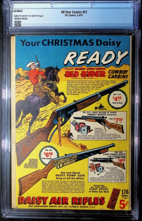 All Star Comics #57 (1940) CGC 4.5