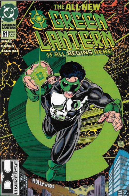 Green Lantern #51 (1990) DC Universe logo variant
