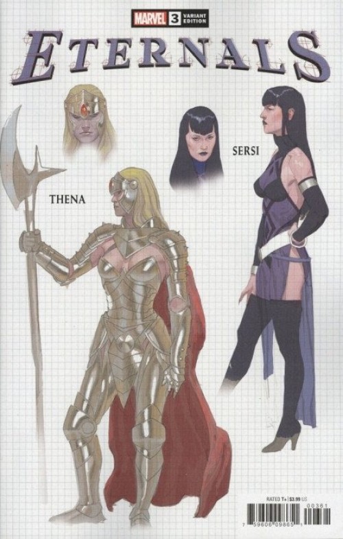 Eternals #3 (2020) ribic design variant