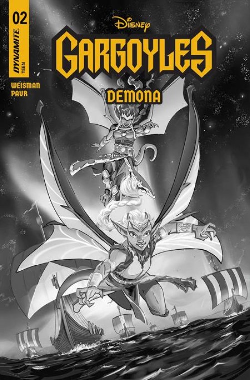 Gargoyles Demona #2 (2025) cover g paur line art variant