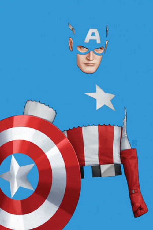Captain America #2 (2025) christopher negative space virgin variant