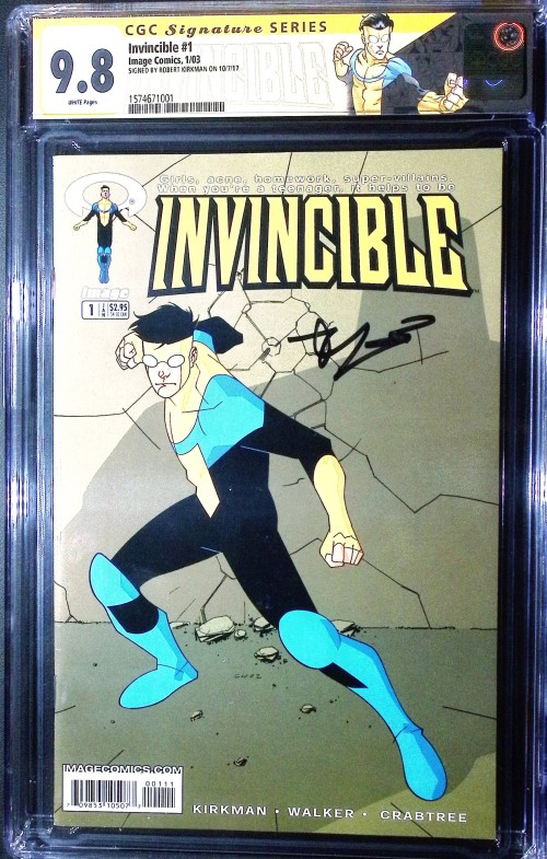 Invincible #1 (2003) CGC 9.8 Signed by Kirkman