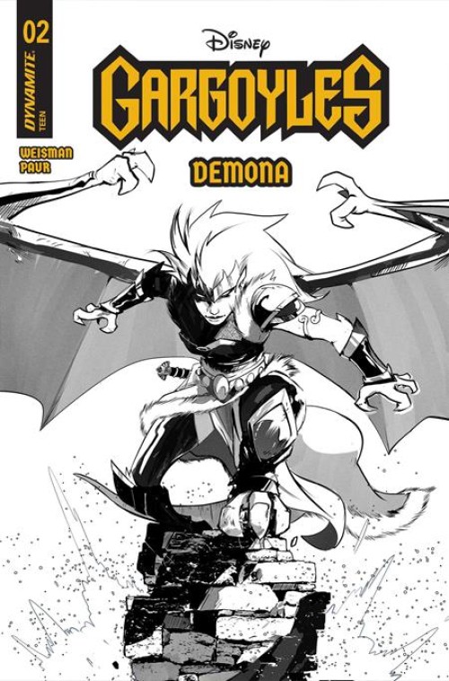Gargoyles Demona #2 (2025) cover l piriz line art variant