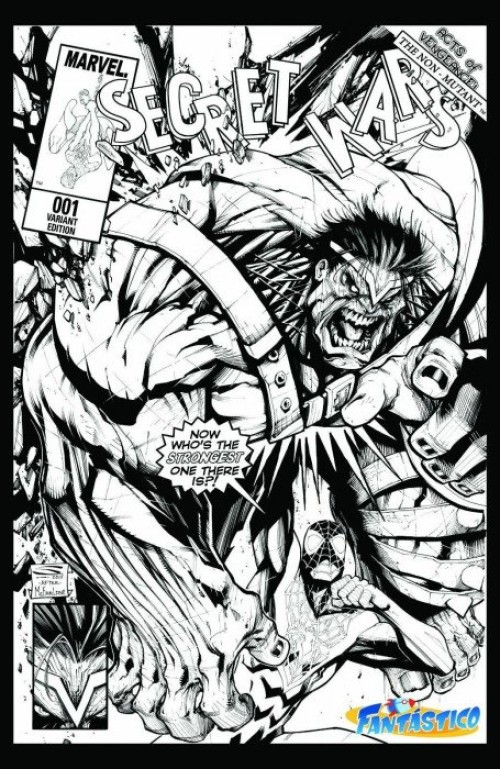 Secret Wars #1 (2015) sandoval sketch exclusive