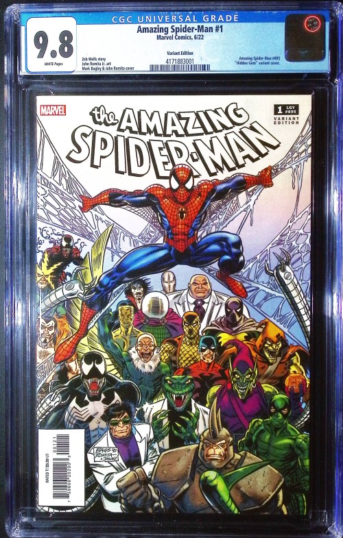 Amazing Spider-Man #1 (2022) bagley romita sr kieth hidden gems variant CGC 9.8