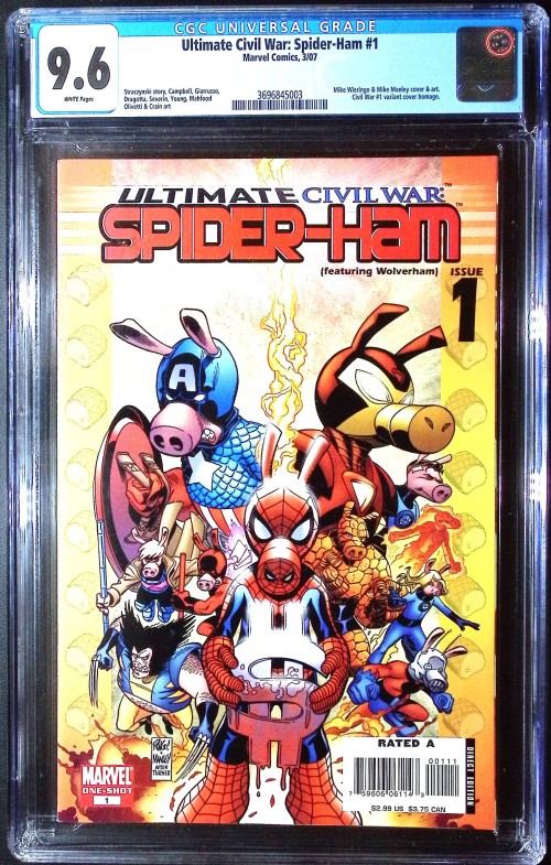 Ultimate Civil War Spider-Ham Crisis (Featuring Wolver-Ham) #1 CGC 9.6