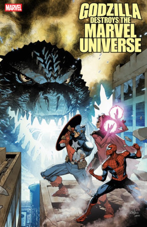 Godzilla Destroys The Marvel Universe #1 (2025) second print