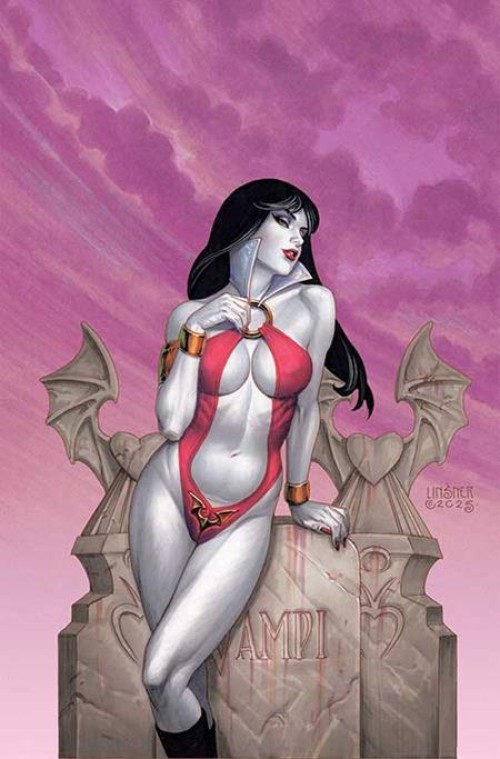 Vampirella Armageddon #2 (2025) cover q linsner foil virgin variant