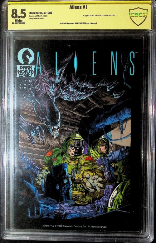Aliens #1 (1988) CBCS 8.5 signed