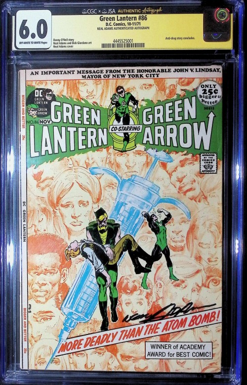 Green Lantern #86 (1960) CGC 6.0 signed