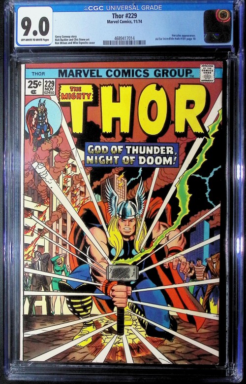 Thor #229 (1966) CGC 9.0