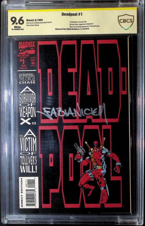 Deadpool The Circle Chase #1 (1993) CBCS 9.6 signed