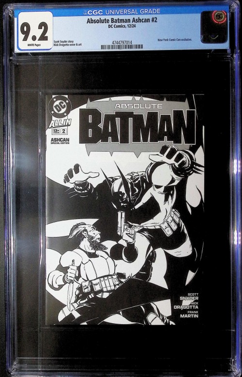 Absolute Batman #2 (2024) nycc ashcan CGC 9.2
