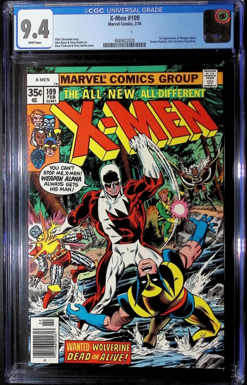 X-Men #109 (1963) CGC 9.4