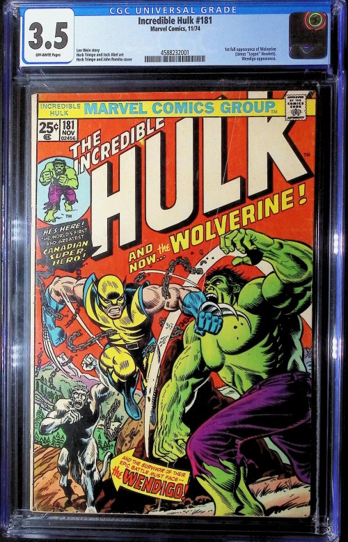 Incredible Hulk #181 (1962) CGC 3.5