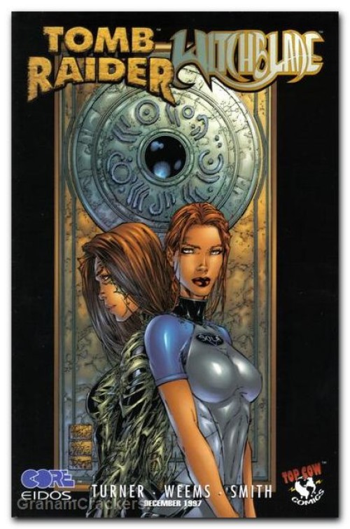 Tomb Raider Witchblade #1 (1997) cover b