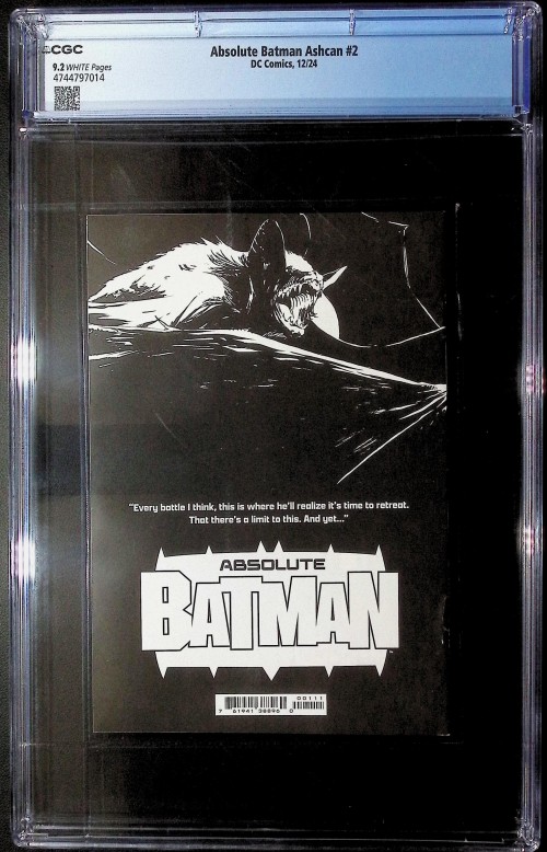 Absolute Batman #2 (2024) nycc ashcan CGC 9.2