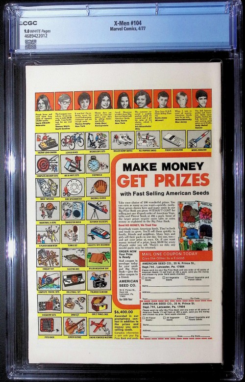 X-Men #104 (1963) CGC 9.0
