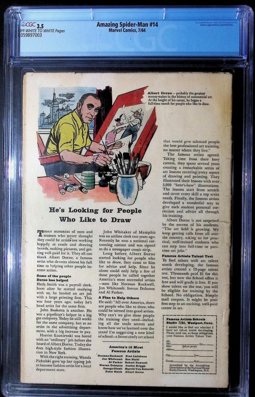Amazing Spider-Man #14 (1963) CGC 3.5