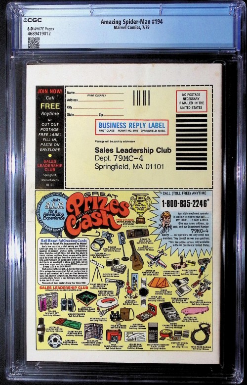 Amazing Spider-Man #194 (1963) CGC 6.0