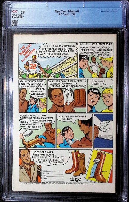 New Teen Titans #2 (1980) CGC 7.5
