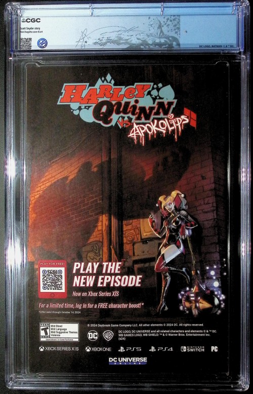 Absolute Batman #1 (2024) cover A CGC 9.8 custom label