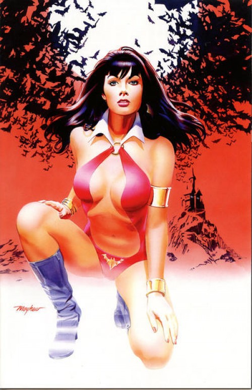 Vampirella #7 (2014) black & white mayhew cover