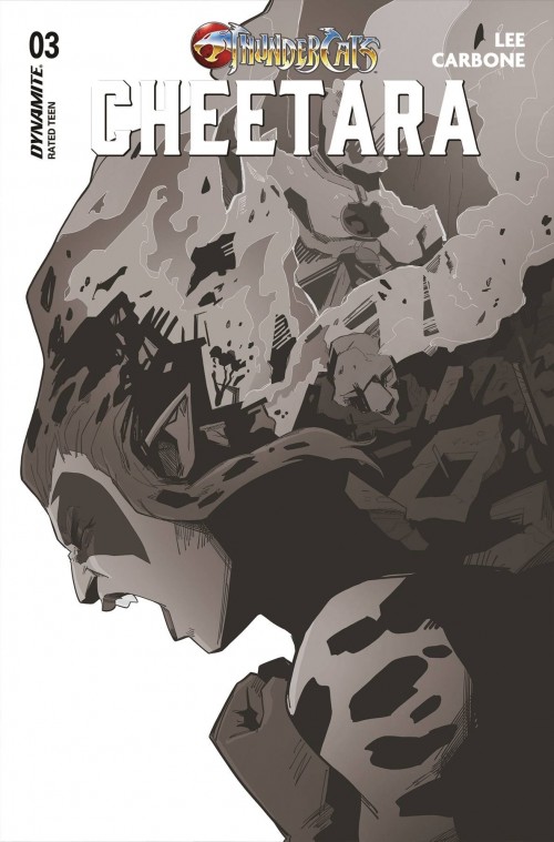 Thundercats Cheetara #3 cover j brandtstein b&w variant