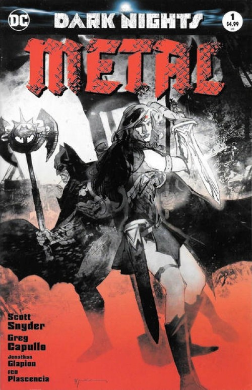 Dark Nights Metal #1 (2017) sienkiewicz b&w variant