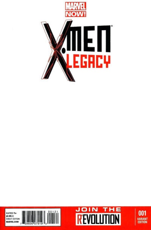 X-Men Legacy #1 (2012) blank cover variant