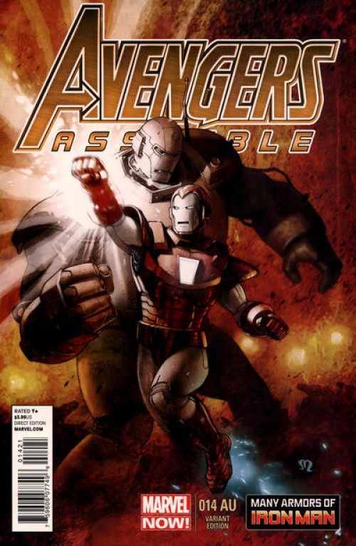Avengers Assemble #14 (2012) many armors variant