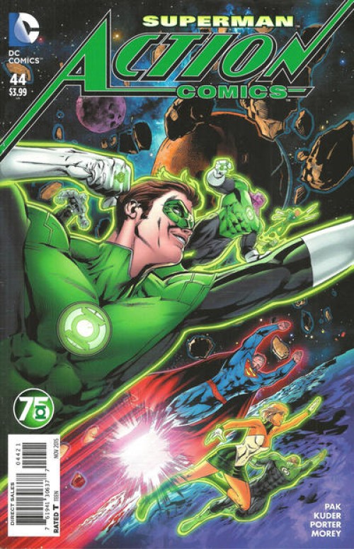 Action Comics #44 (2011) green lantern variant