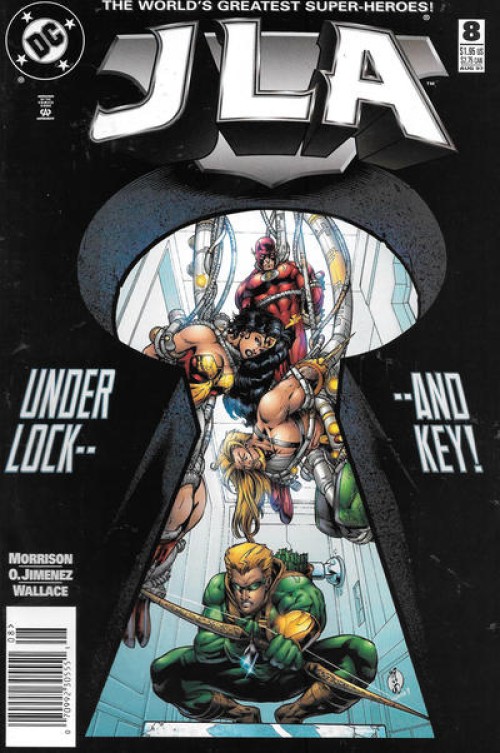 JLA #8 (1997) newsstand edition