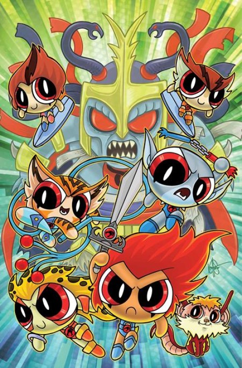 Thundercats Powerpuff Girls #3 (2025) cover l haeser virgin variant
