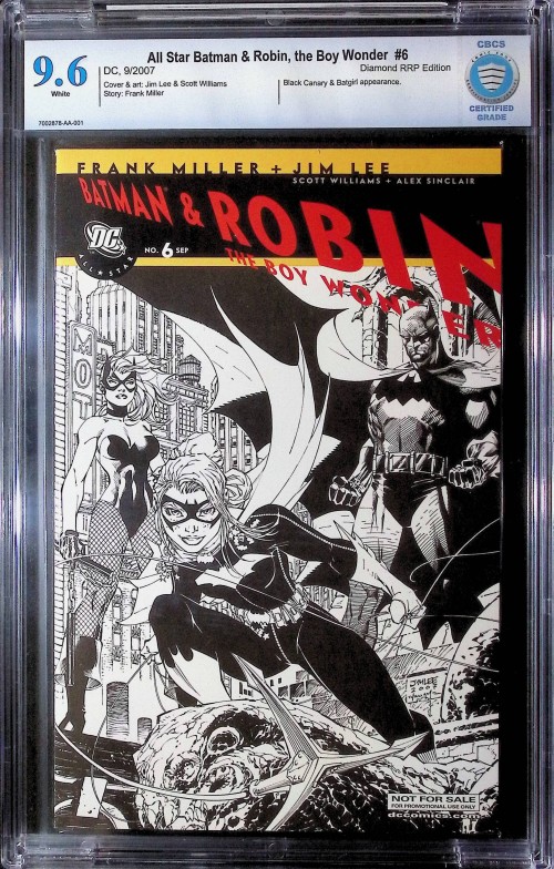 All Star Batman And Robin The Boy Wonder #6 rrp CBCS 9.6