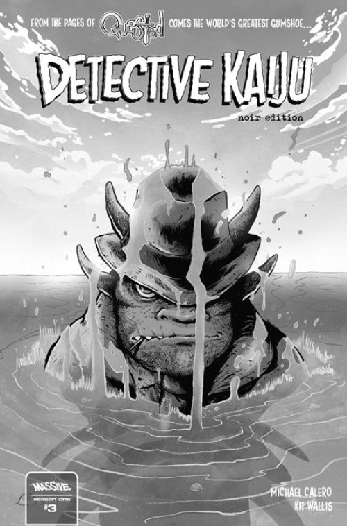 Detective Kaiju #3 (2025) cover d wallis noir variant