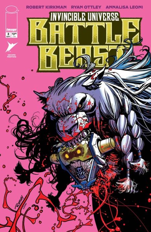 Invincible Universe Battle Beast #3 (2025) second print cover b ottley variant