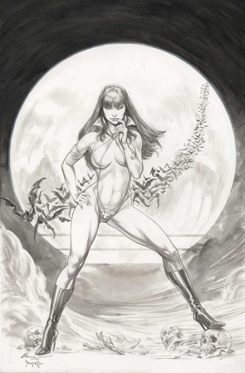 Vampirella Halloween Horror #1 (2025) cover o buzz line art virgin variant