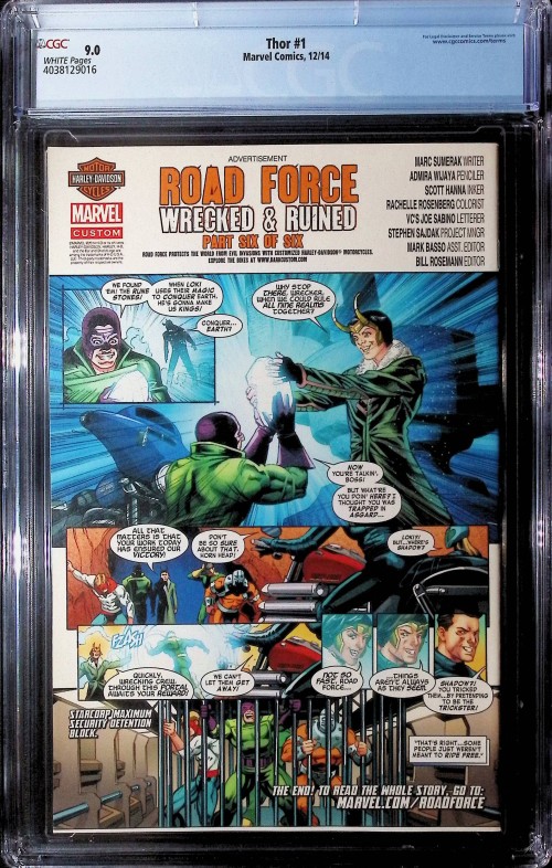 Thor #1 (2014) CGC 9.0