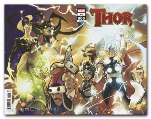 Thor #800 (2025) villalobos wraparound 800 celebration variant