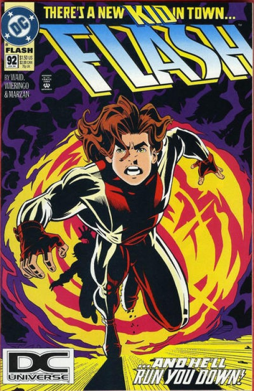 Flash #92 (1987) dc universe logo variant