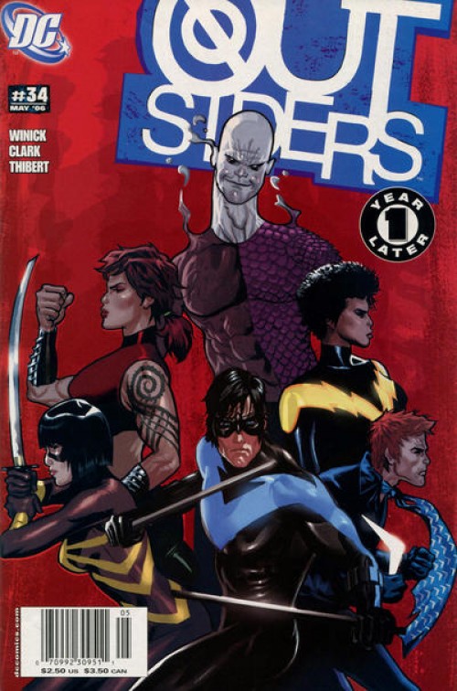 Outsiders #34 (2003) newsstand edition