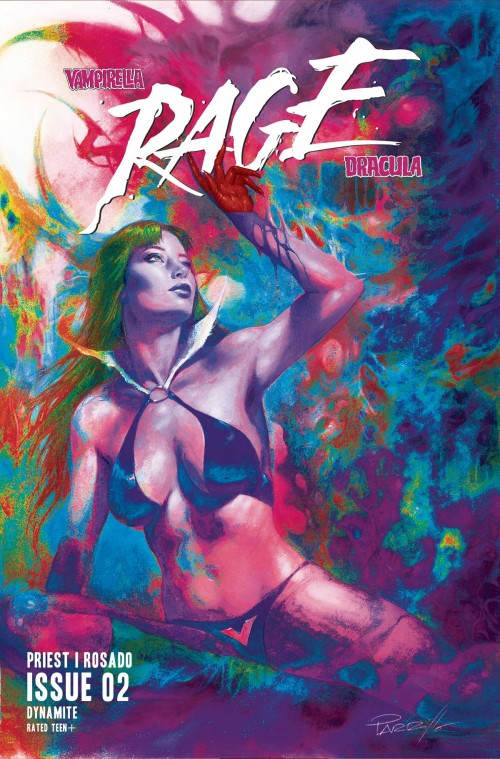 Vampirella Dracula Rage #2 cover p parrillo ultraviolet variant