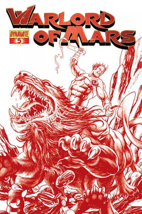 Warlord of Mars #5 (2010) red cover